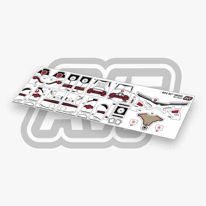 91st Medic Decals