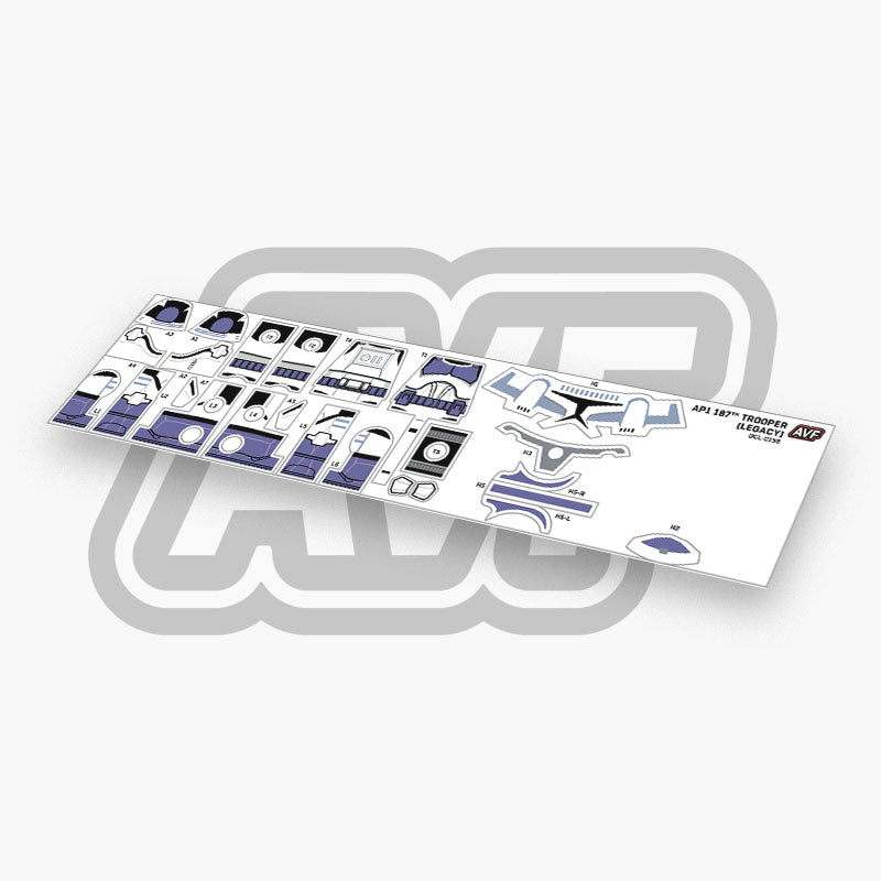 187th Trooper Decals