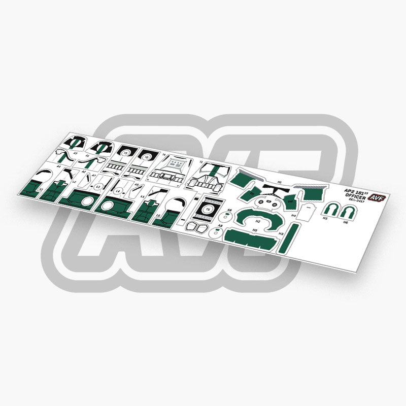 181st Officer Decals