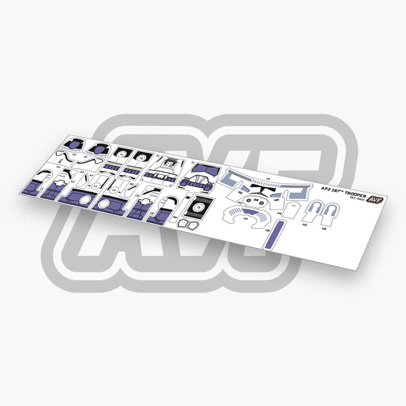 187th Trooper Decals