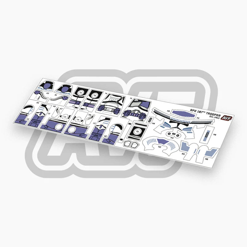 187th Trooper Decals
