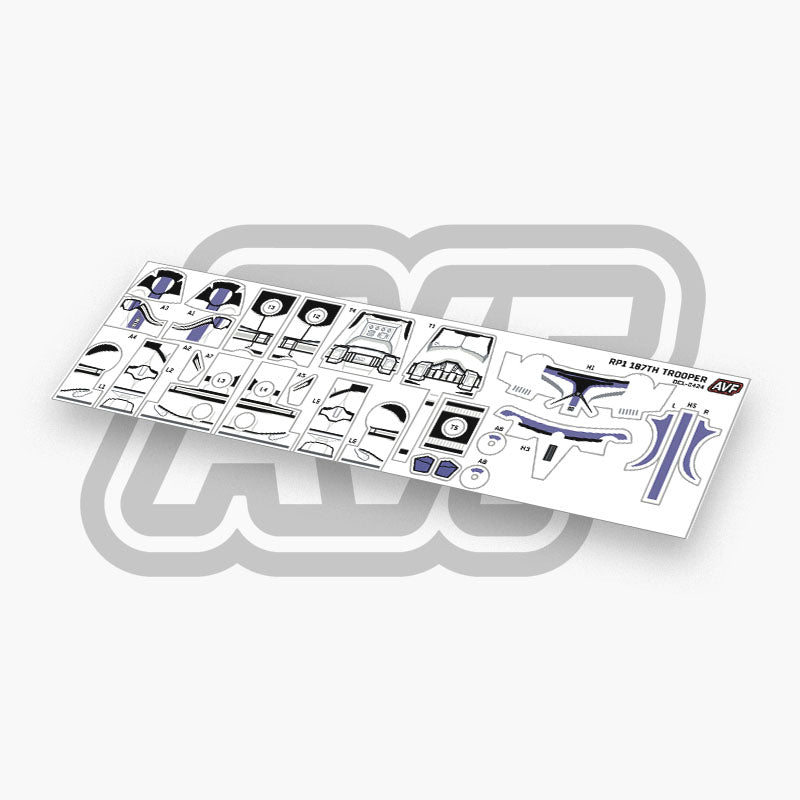 187th Trooper Decals
