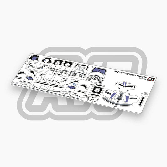 187th Airborne Trooper Decals