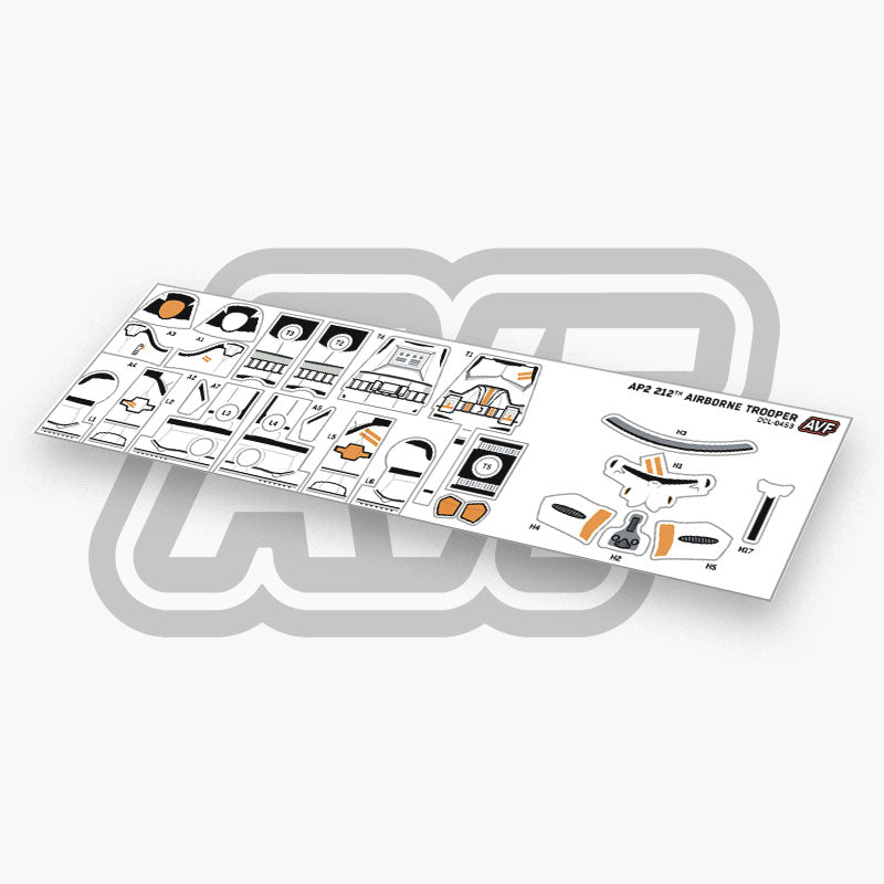 212th Airborne Trooper Decals