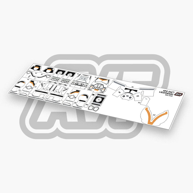 212th Lieutenant Decals