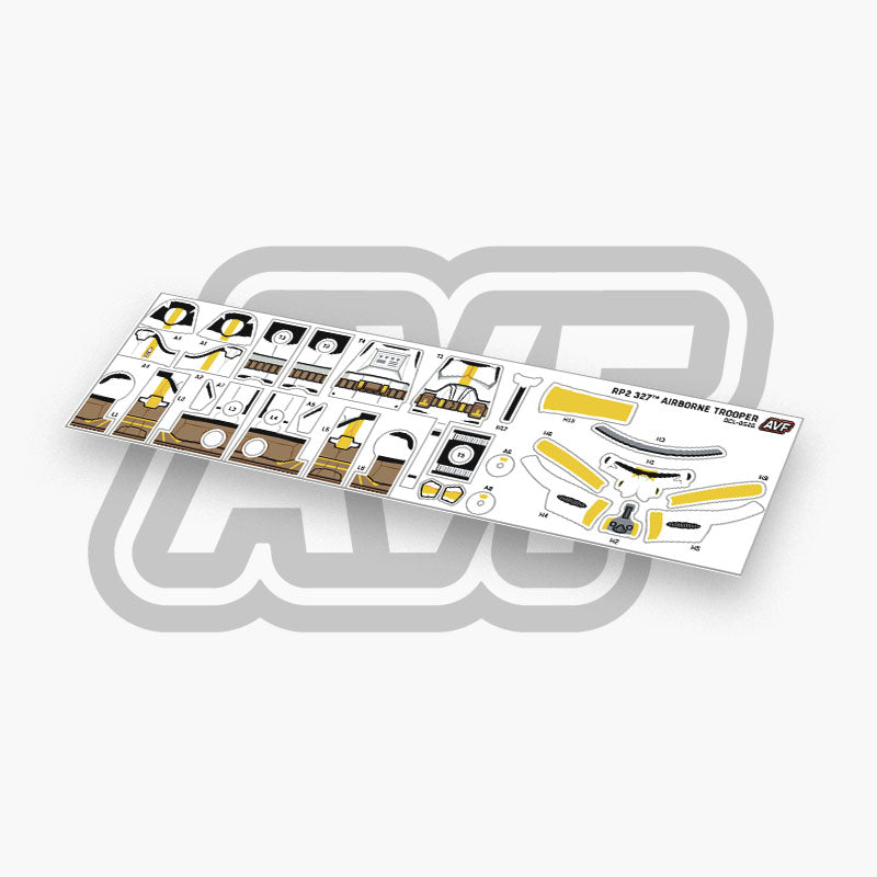 327th Airborne Trooper Decals