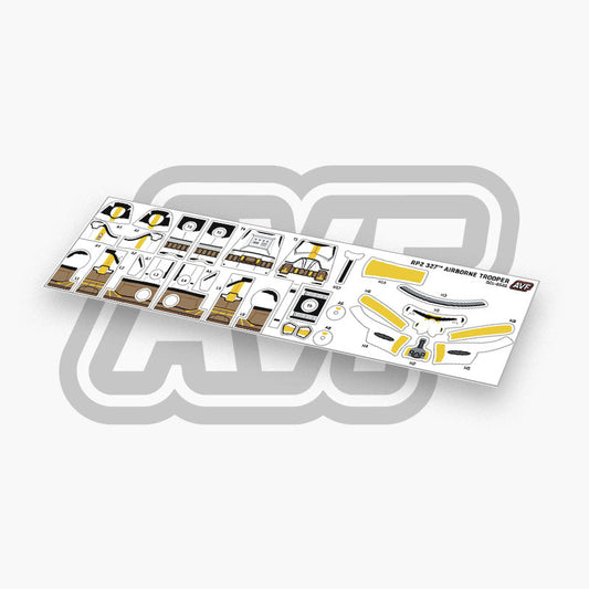 327th Airborne Trooper Decals