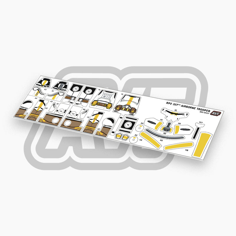 327th Airborne Trooper Decals