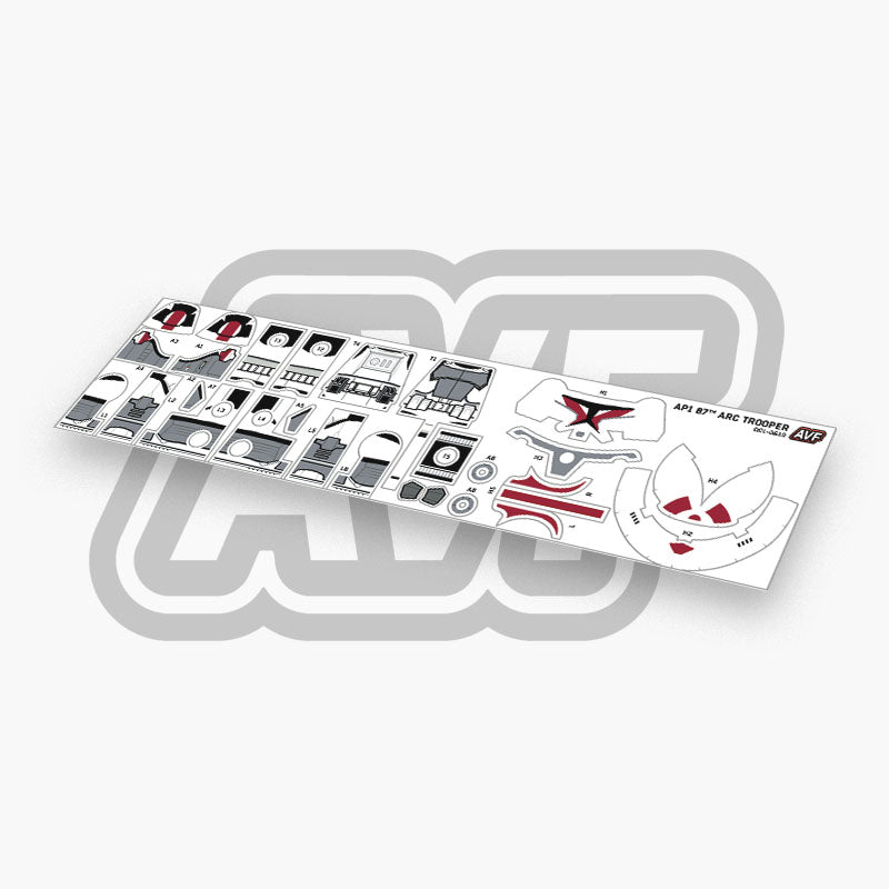 87th ARC Trooper Decals