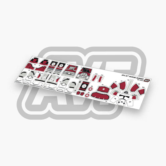21st Marine Gunner Decals