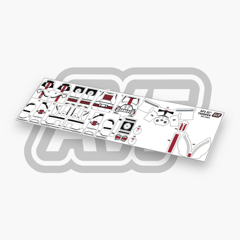 21st Trooper Decals