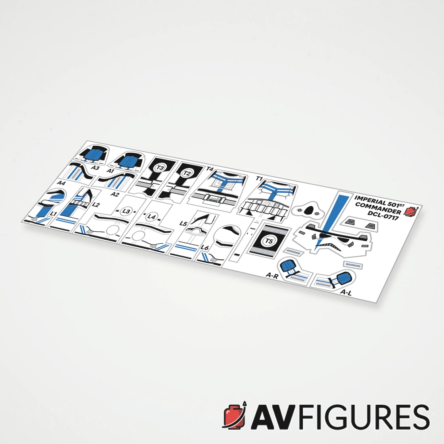 Imperial 501st Commander Decals