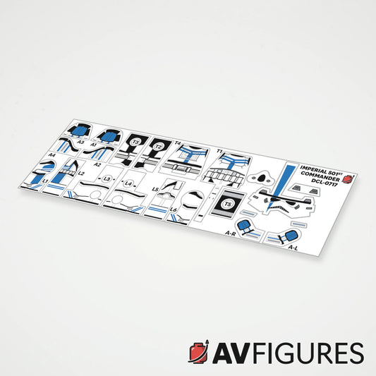 Imperial 501st Commander Decals