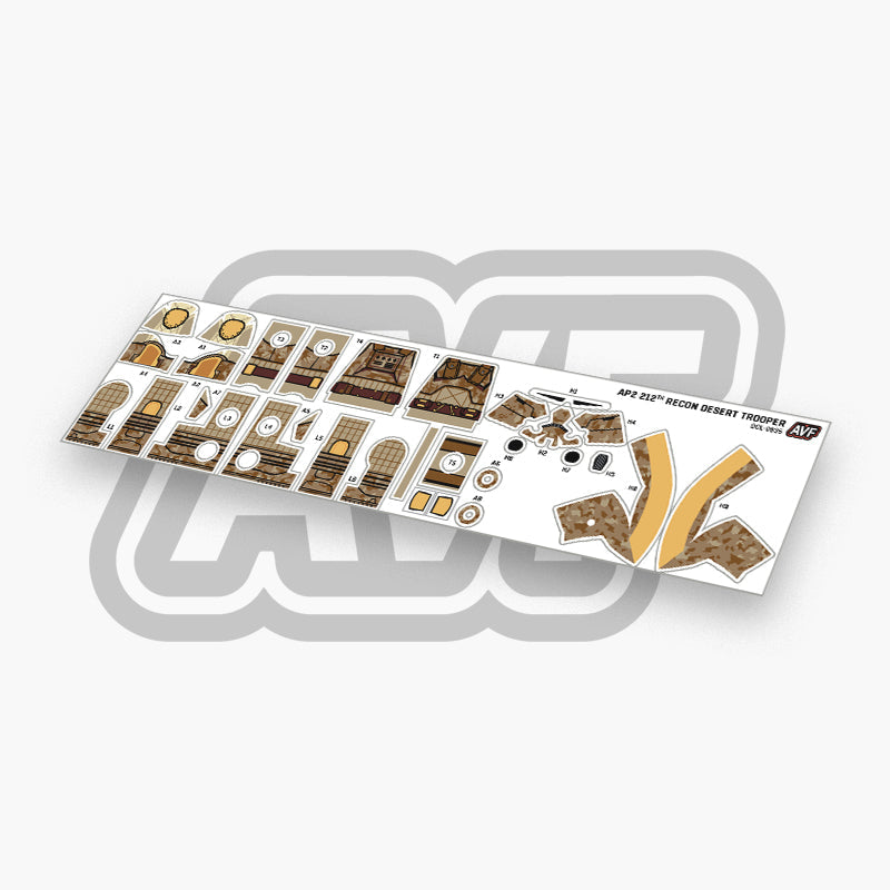 212th Recon Desert Trooper Decals