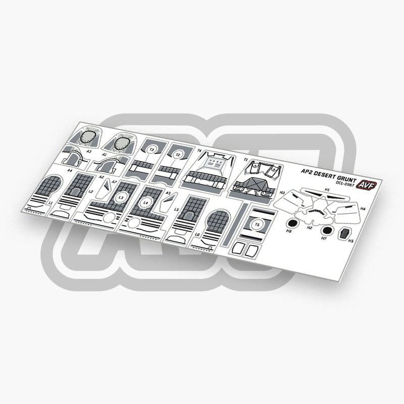 Desert Trooper Grunt Decals