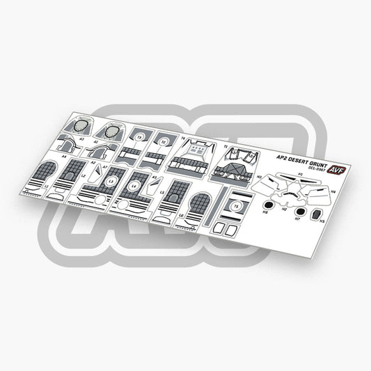Desert Trooper Grunt Decals