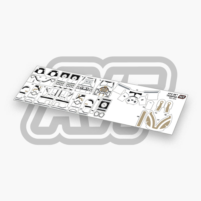 38th Armored Division Trooper Decals