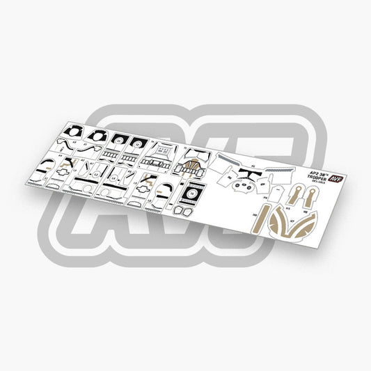 38th Armored Division Trooper Decals