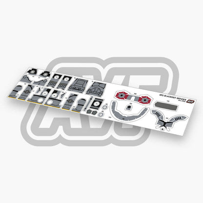 Blackout Officer Decals