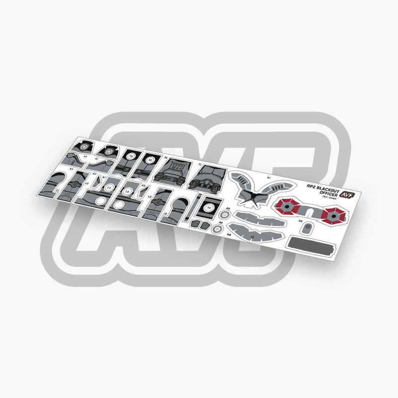 Blackout Officer Decals