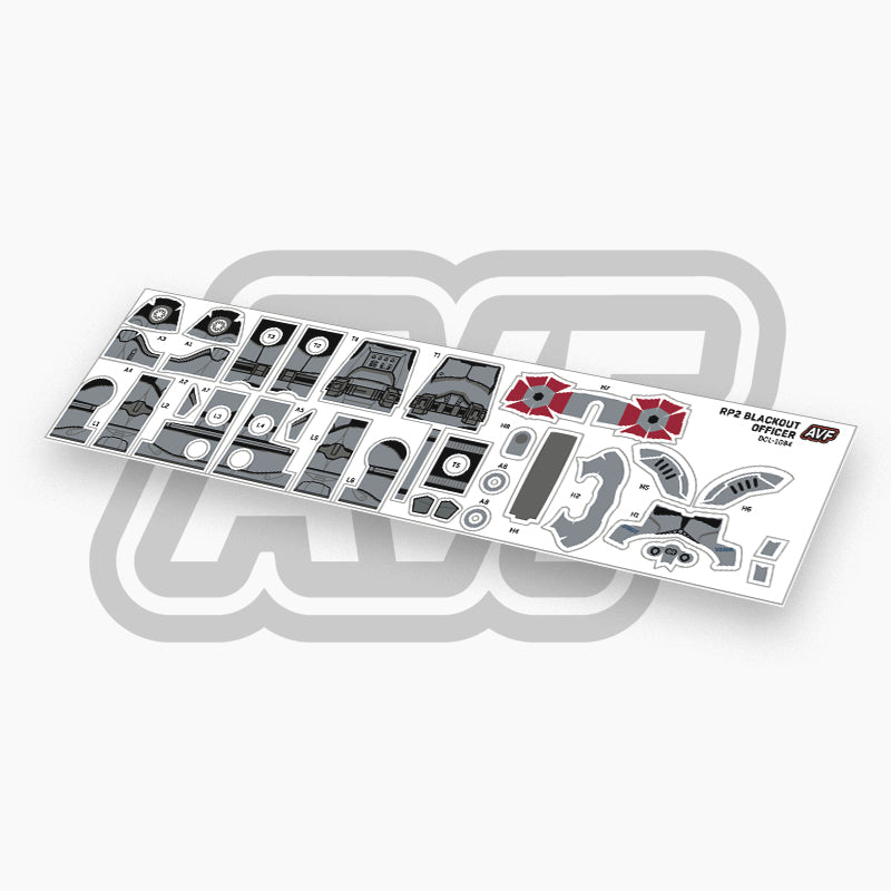 Blackout Officer Decals