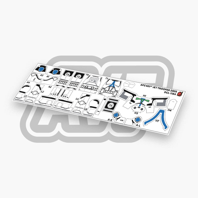 501st Jet Trooper Decals