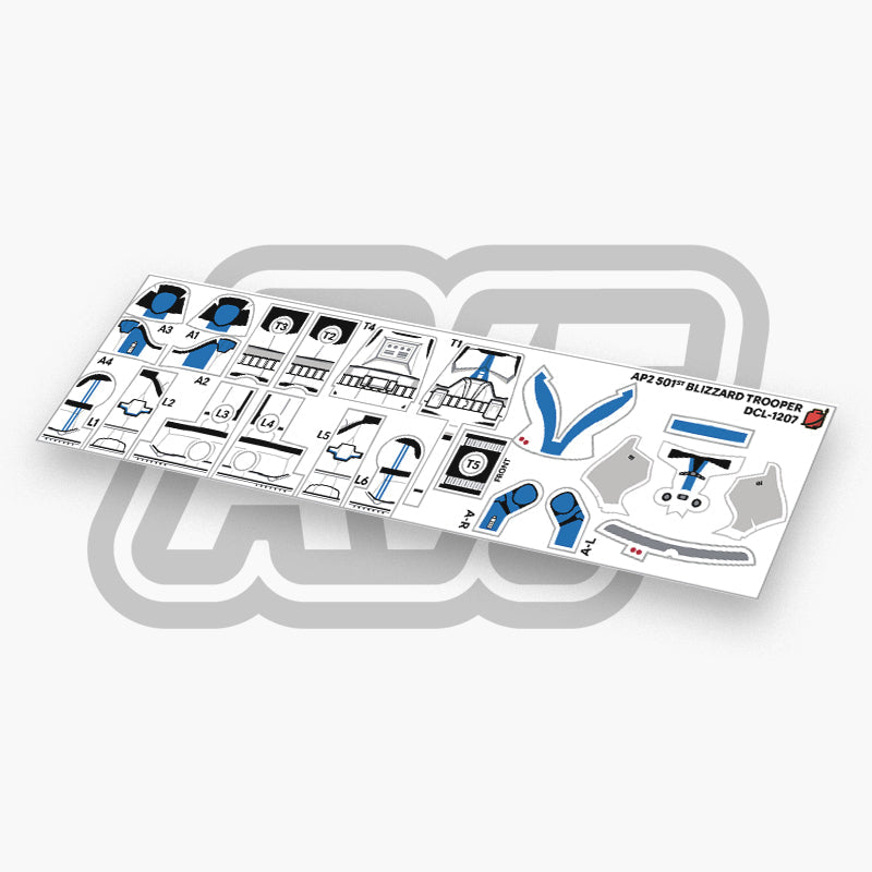 501st Blizzard Trooper Decals