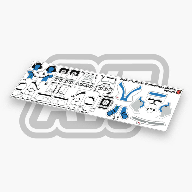 501st Blizzard Commander Decals