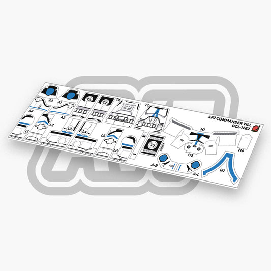 Commander Vill Decals