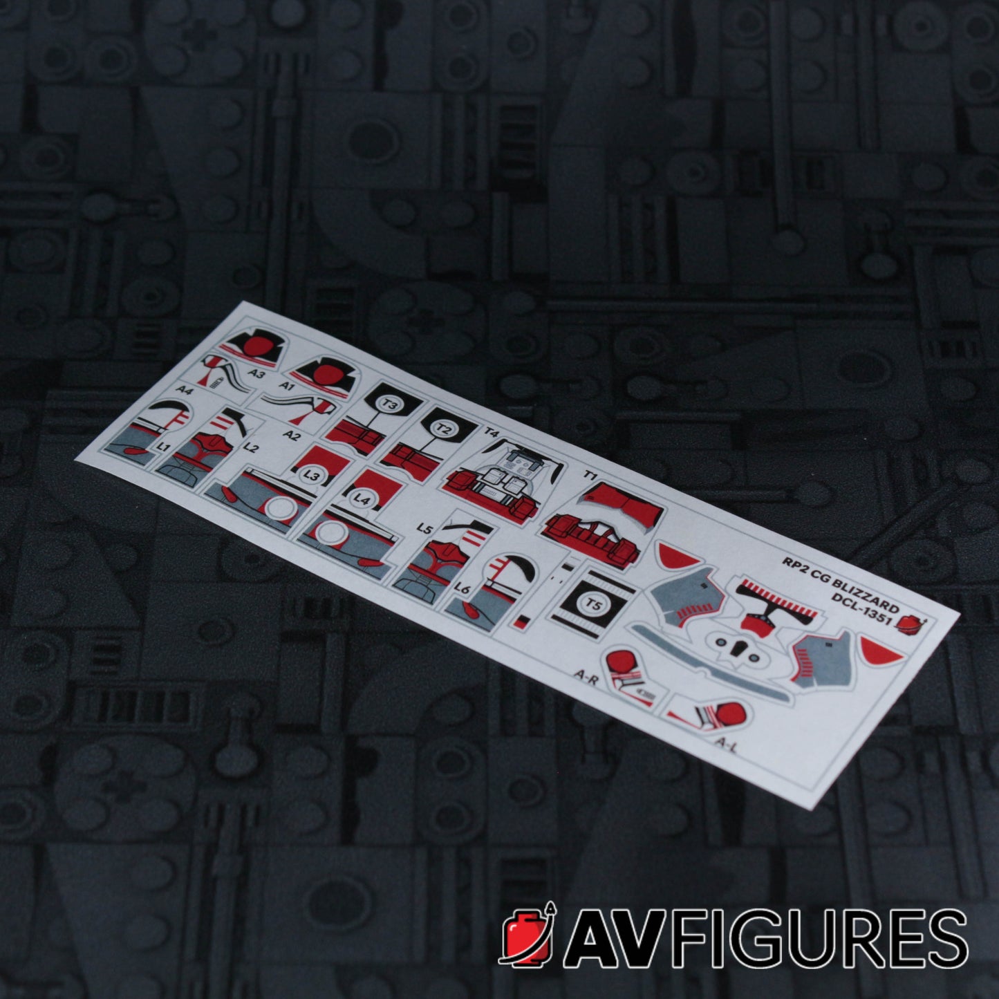 Coruscant Guard Blizzard Trooper Decals