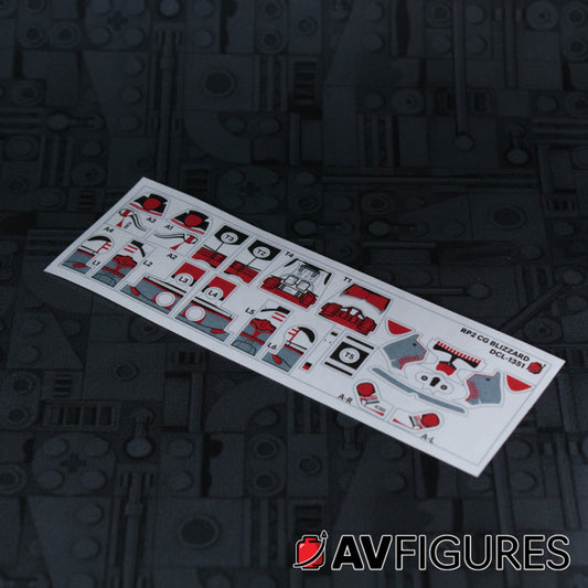 Coruscant Guard Blizzard Trooper Decals