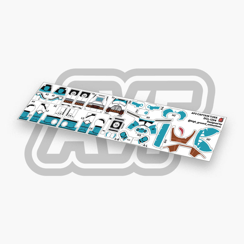 Captain Tukk Decals
