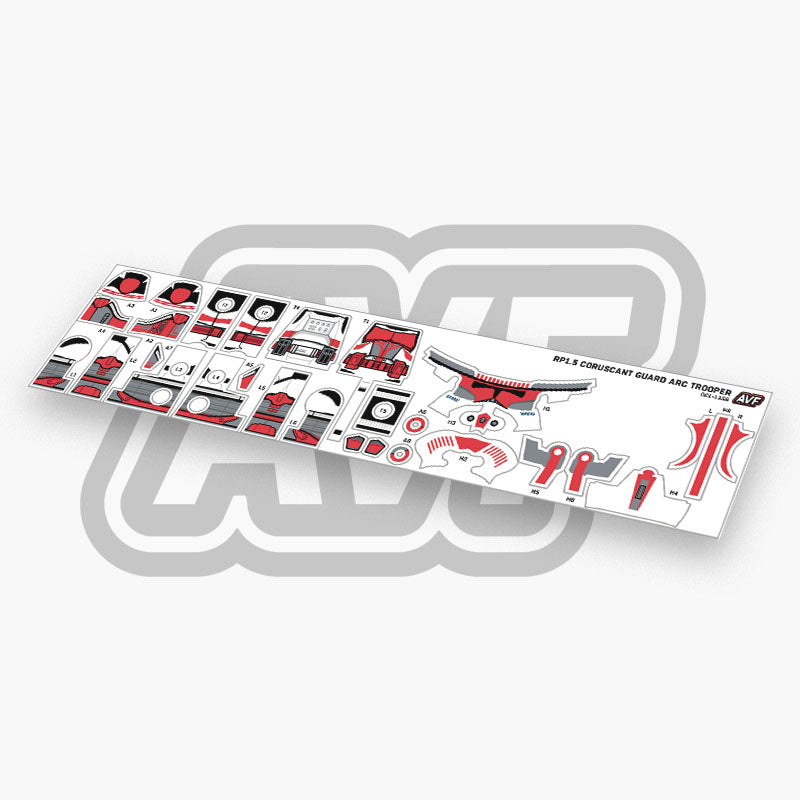 Coruscant Guard ARC Trooper Decals