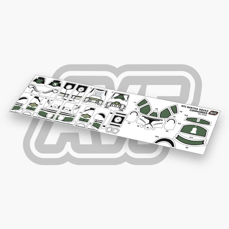 Bantha Squad Commander Decals
