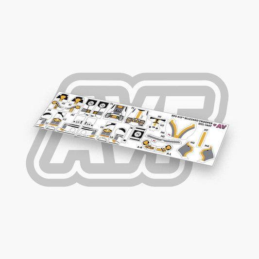 413th Blizzard Trooper Decals