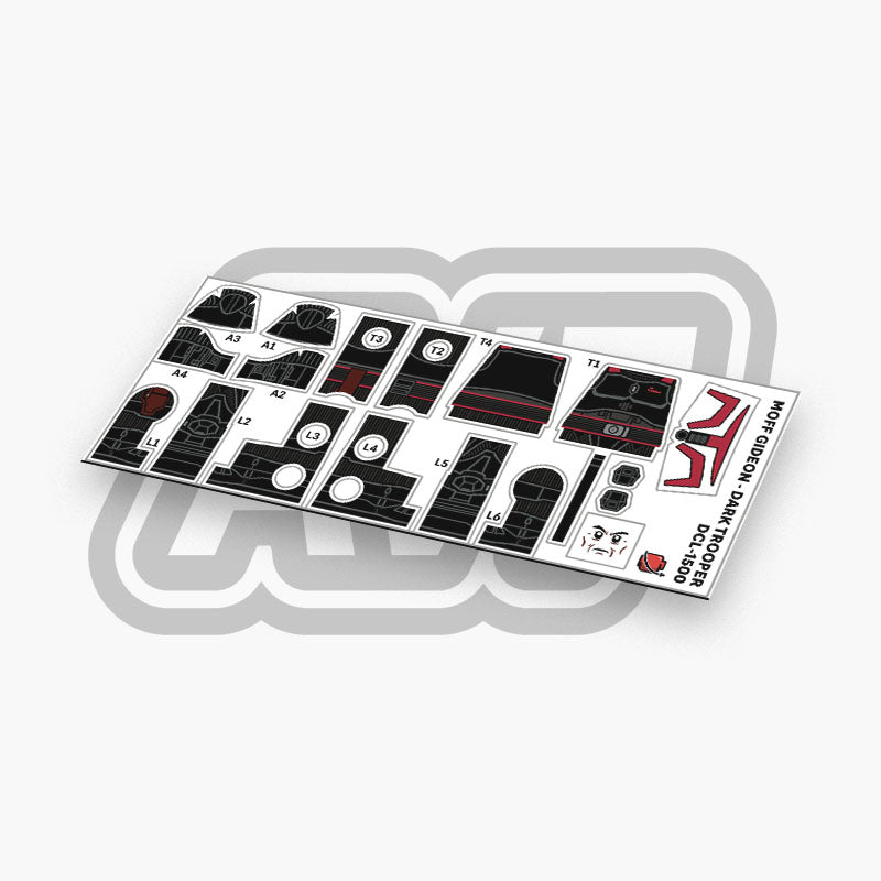 Moff Gideon Decals