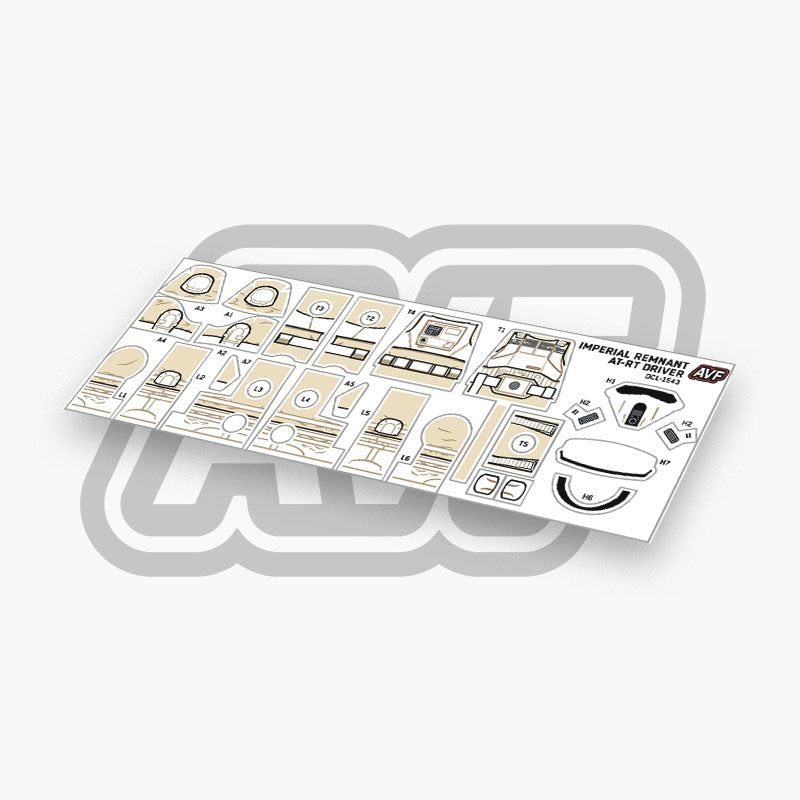Imperial Remnant AT-RT Driver Decals