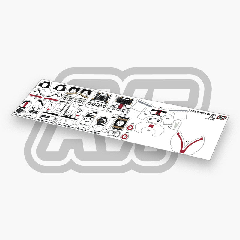 Rogue Clone - Dark Red Decals