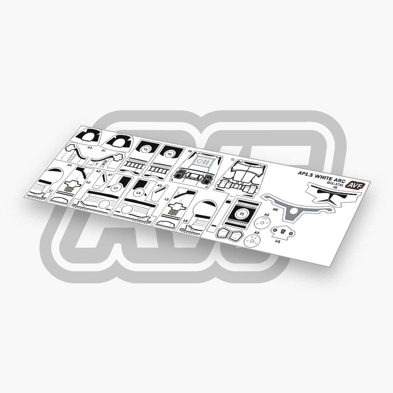 White ARC Trooper Decals