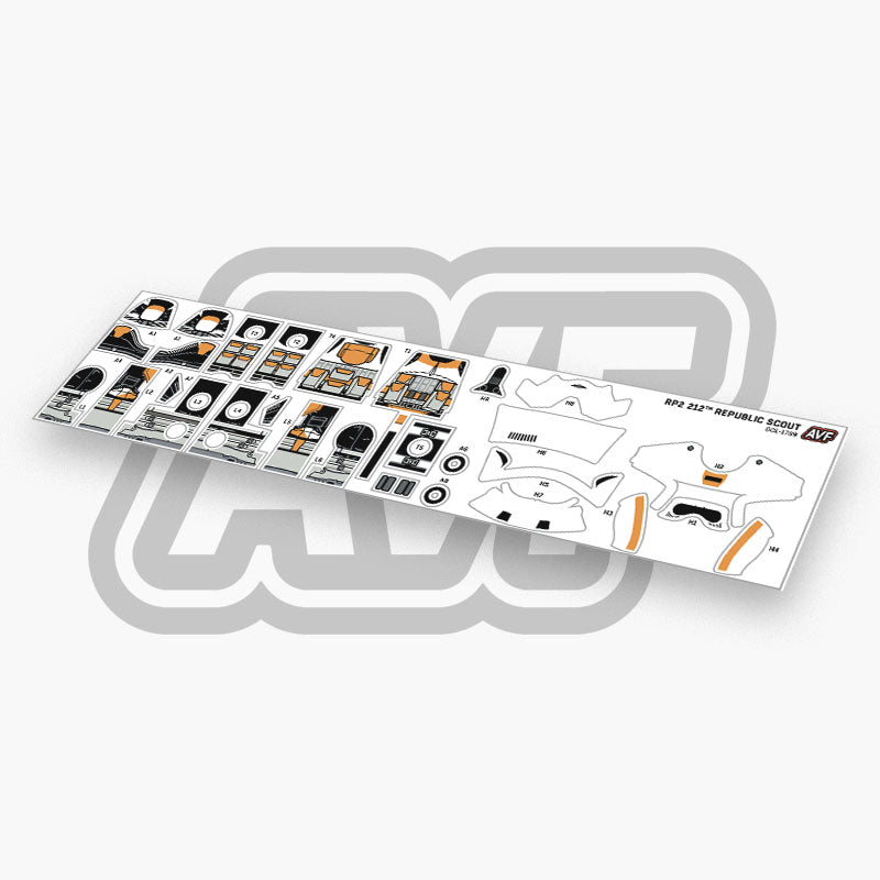 212th Scout Trooper Decals