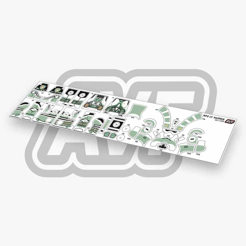 Lieutenant Harris Decals