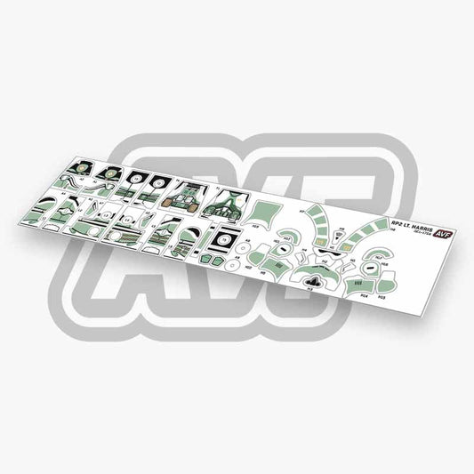 Lieutenant Harris Decals