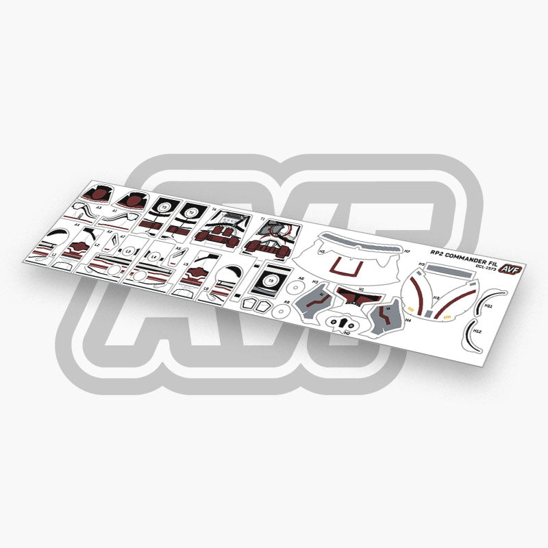Commander Fil Decals