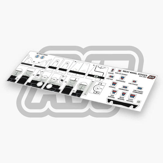 501st Naval Officer Decals