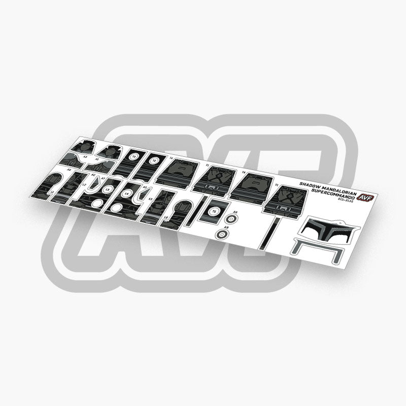 Shadow Mandalorian Supercommando Decals