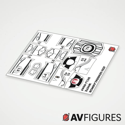 Jedi General Armor Decals