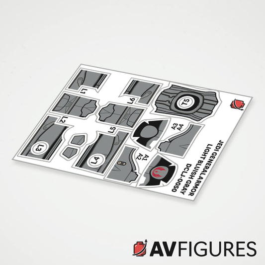 Jedi General Armor Decals
