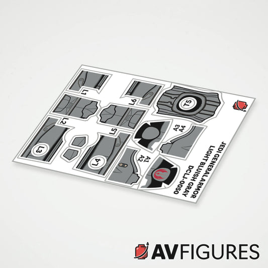 Jedi General Armor Decals