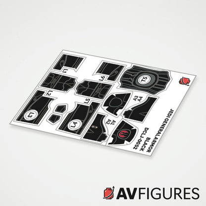 Jedi General Armor Decals