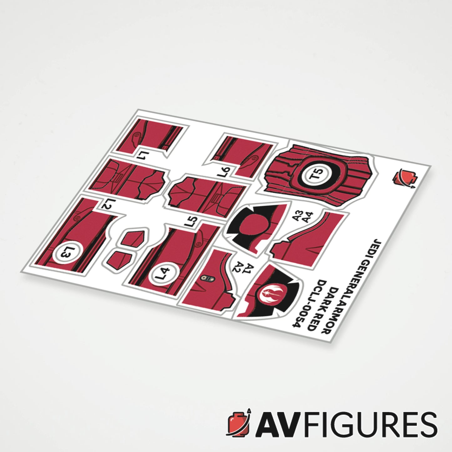 Jedi General Armor Decals